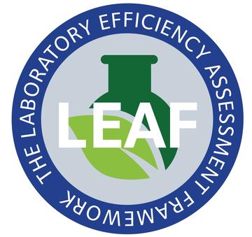LEAF logo with wording: the Laboratory Efficiency Assessment Framework